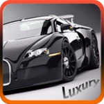 luxury car driving android application logo